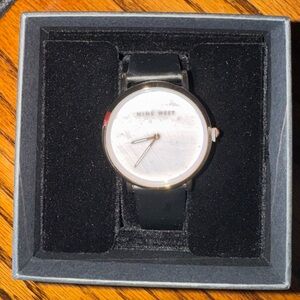 Nine West Black Strap gold Dial Watch - women’s